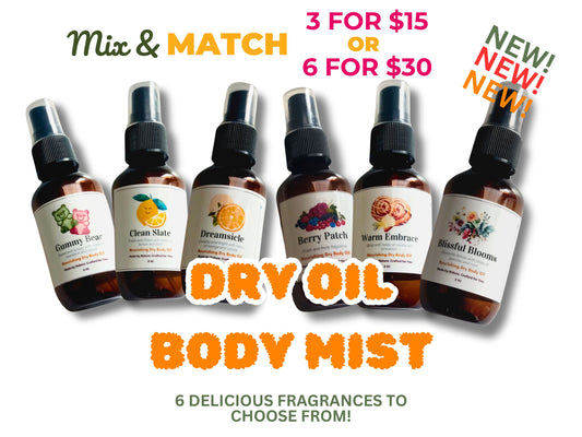 Scented Dry Oil Body Mist
